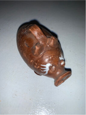 Unbranded Brown and White ceramic fake small Piggy Bank Decor